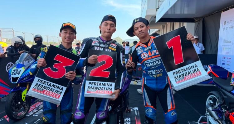 Rider Yamaha mencetak prestasi di Seri 3 Kejurnas Mandalika Racing Series 2026 (5)